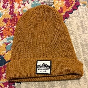 Smartwool Women’s Tan Knit Beanie merino wool blend
